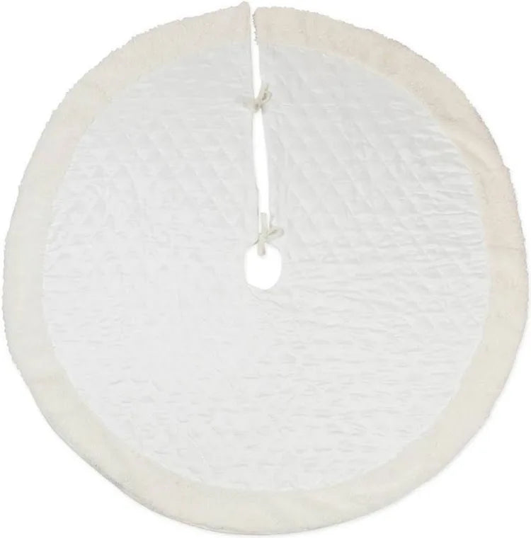 Cream Quilted Tree Skirt