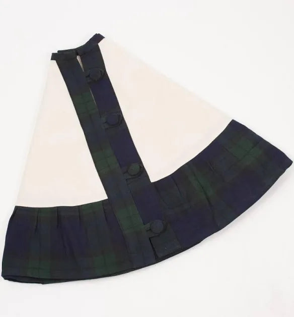 Cream / Navy / Green Tree Skirt