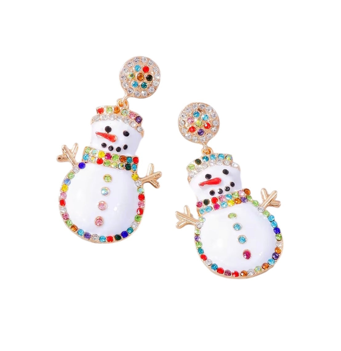 Snowman Earrings