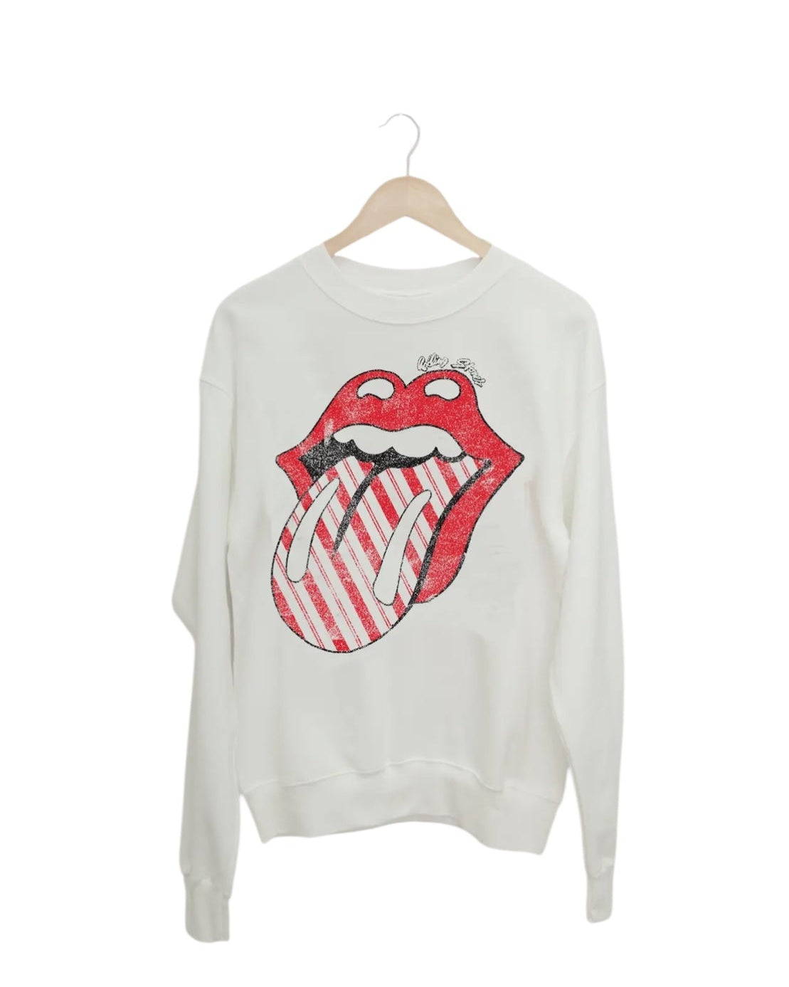 Rolling Stones Candy Cane Sweatshirt