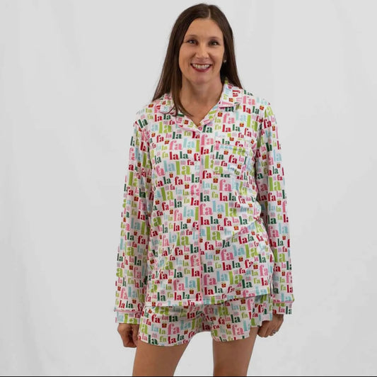 Falala button up sleep shirt