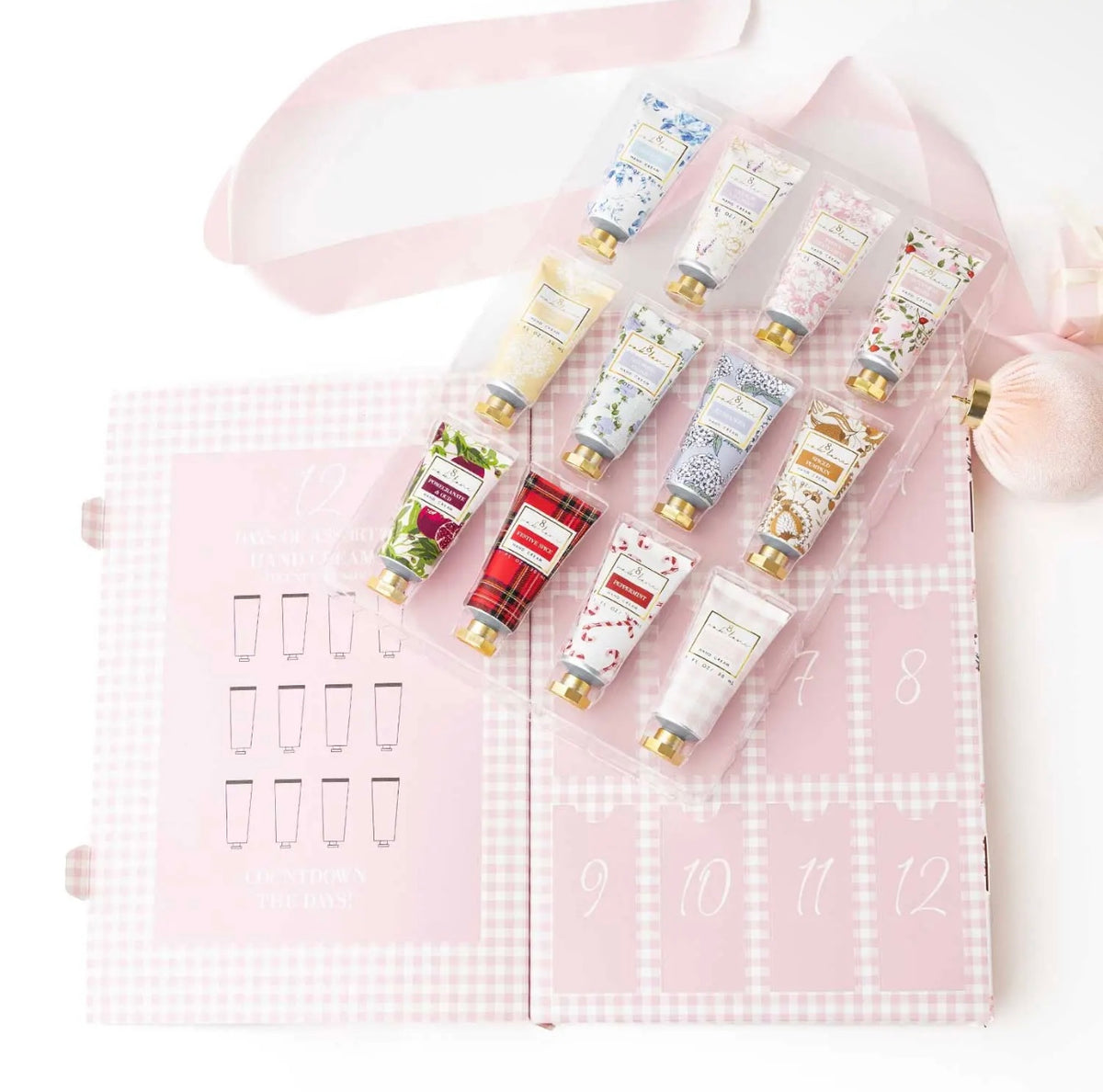 Gingham 12 Day Hand Cream Advent Calendar