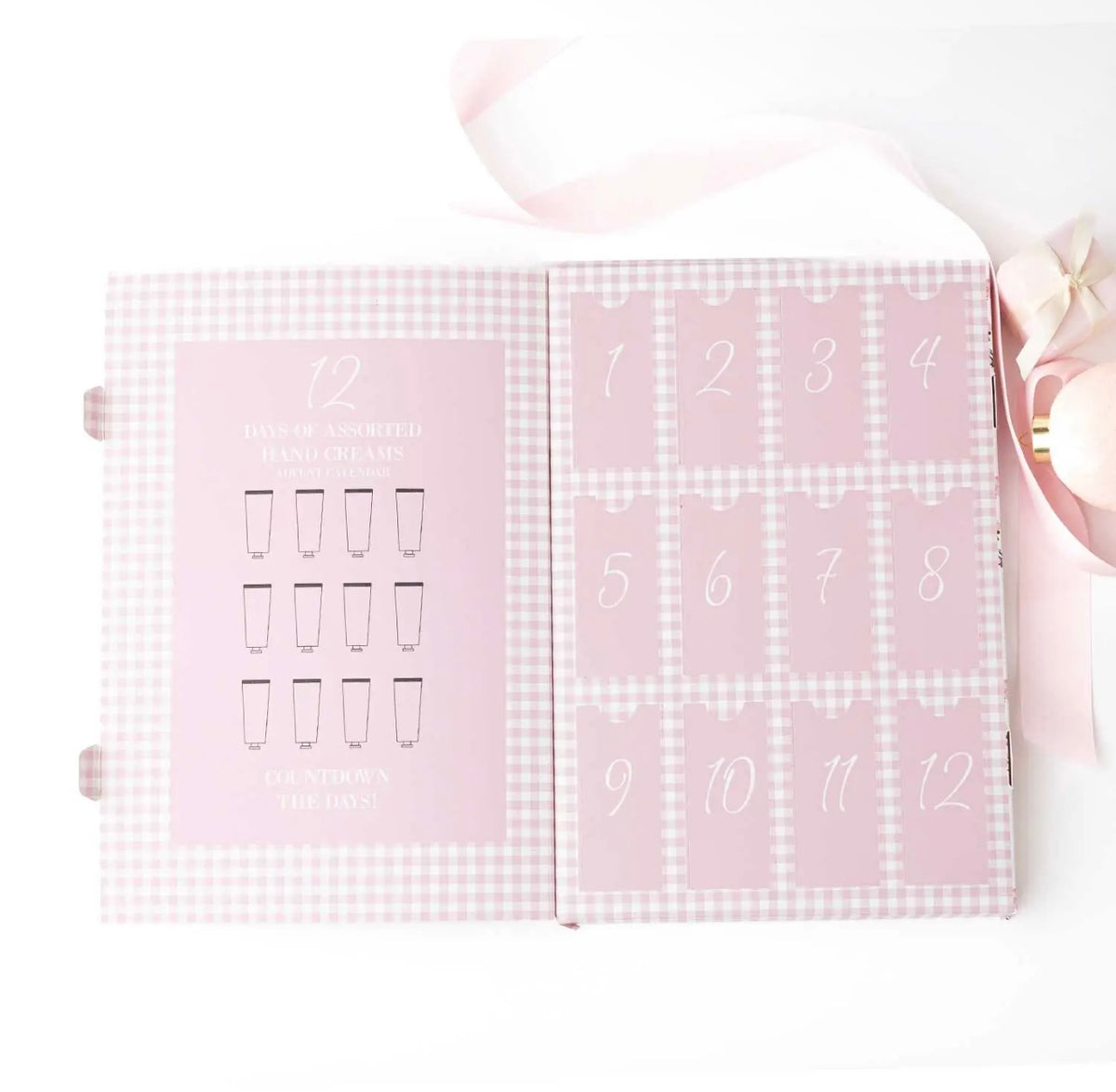 Gingham 12 Day Hand Cream Advent Calendar