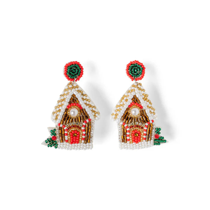 Gingerbread House Earrings