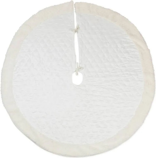 Cream Quilted Tree Skirt