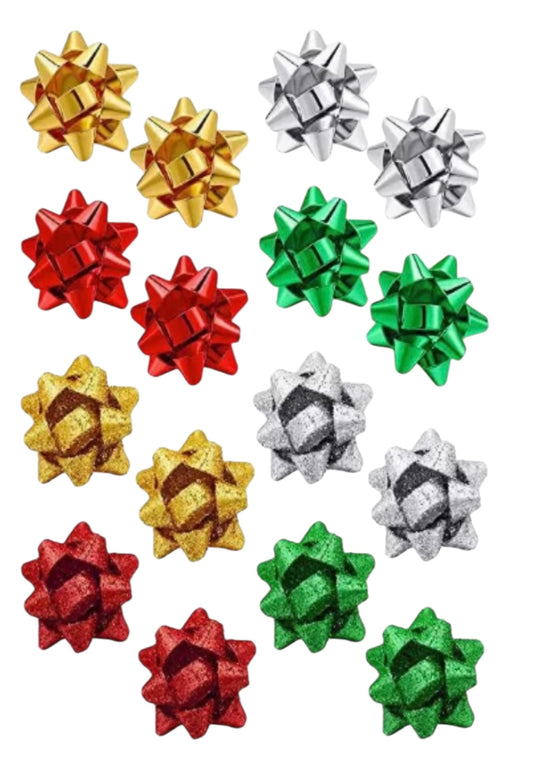 Holiday Gift Bow Stud Earrings