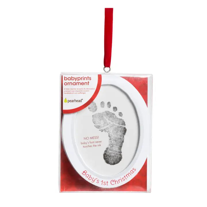 Babyprints Photo Ornament with Clean Touch Ink